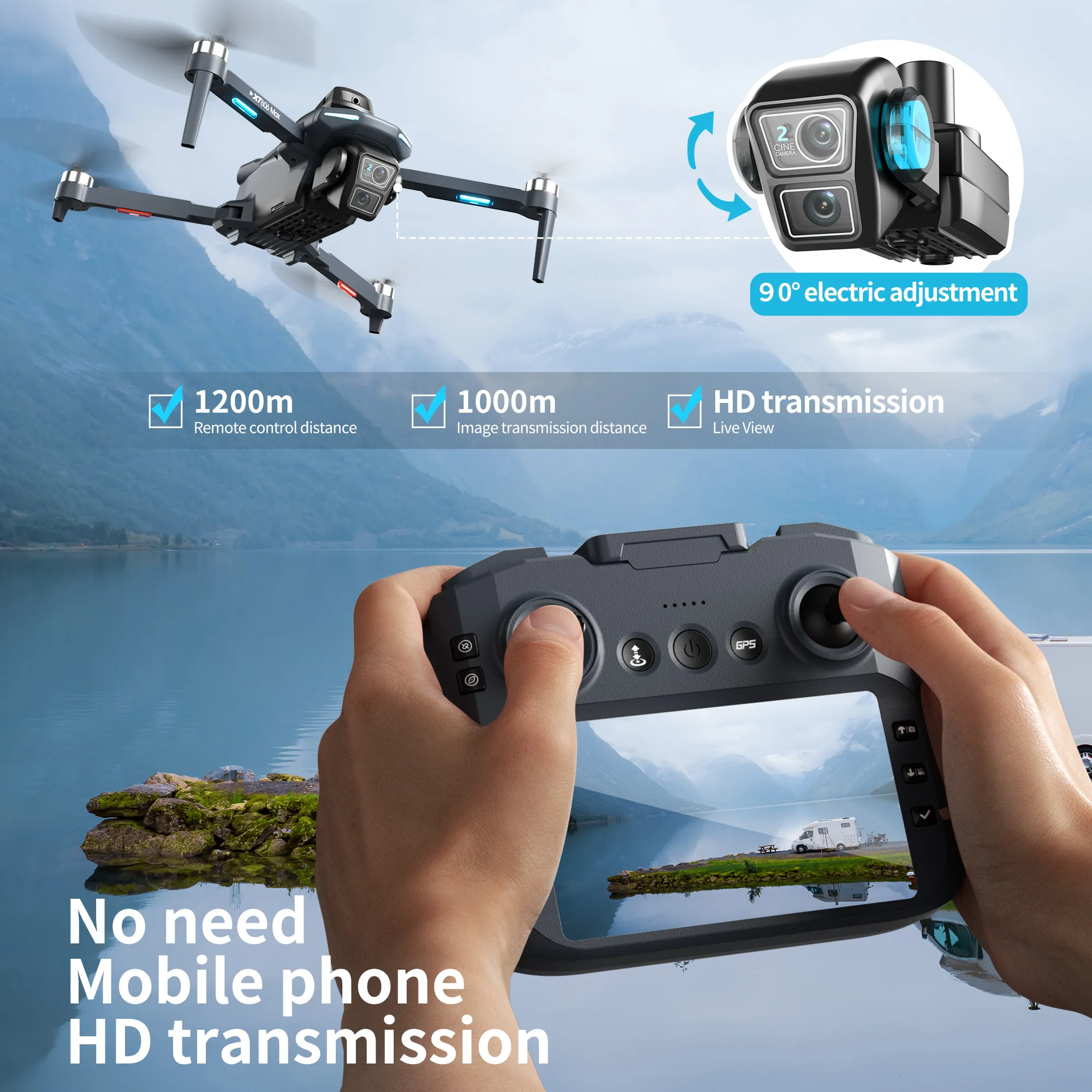 Dron Original XT606 Profesiona - Drone Kit Fpv reseña y precio
