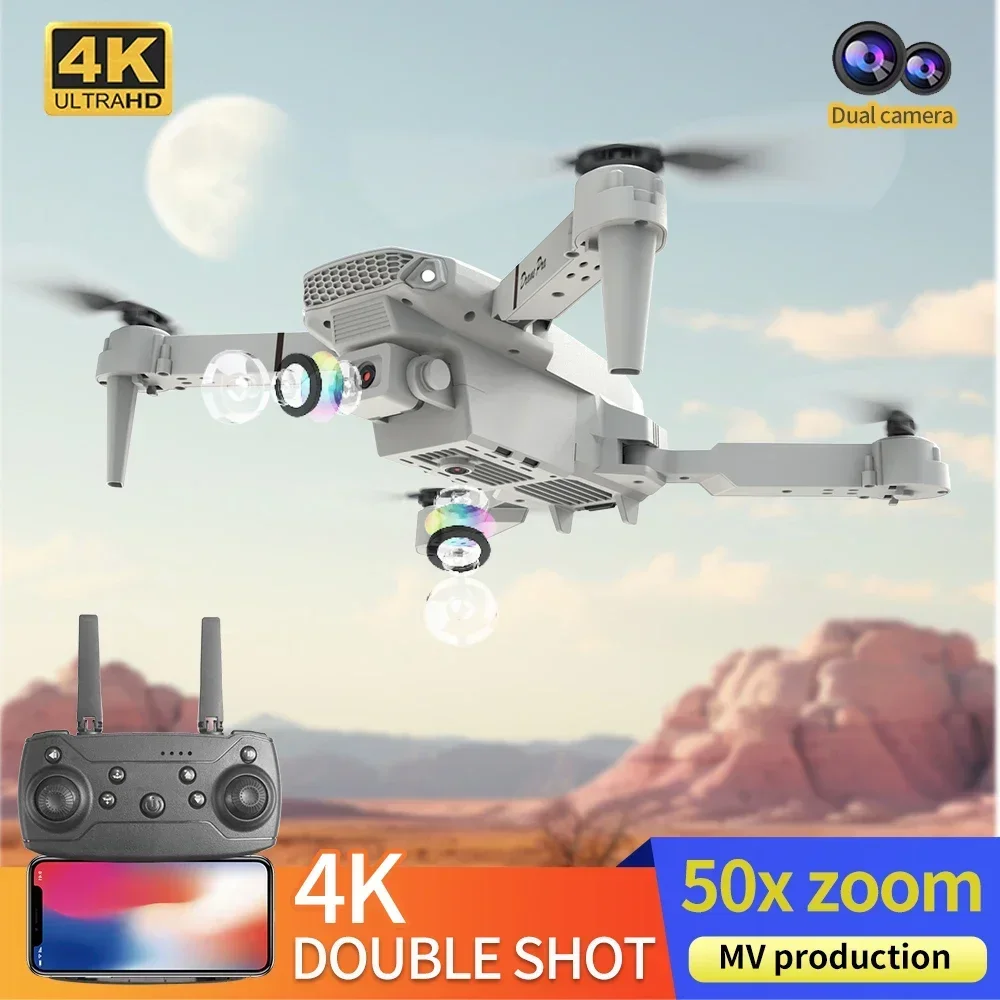 Mini Dron E88 con Cámara 4K HD - Drone Kit Tricopter reseña y precio