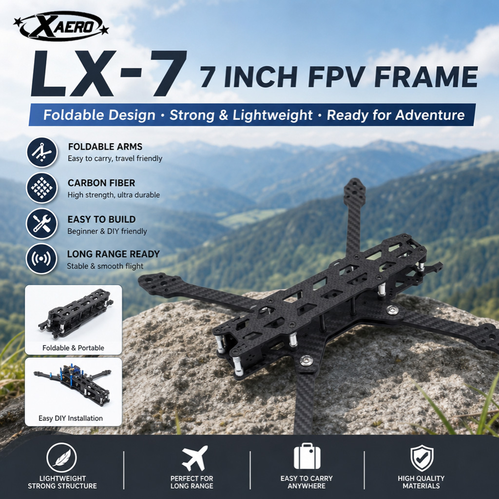 PAURC LX-7 Marco FPV plegable  - Drone Kit Octocopter reseña y precio