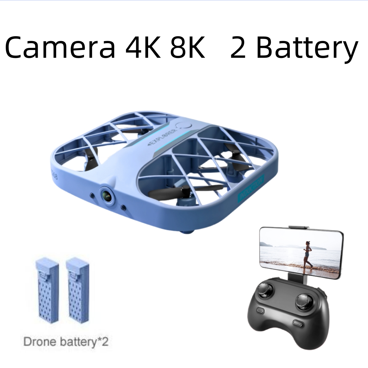 Dron JJRC H107 FPV RC con 2 Ba - Drone Kit With Camera reseña y precio